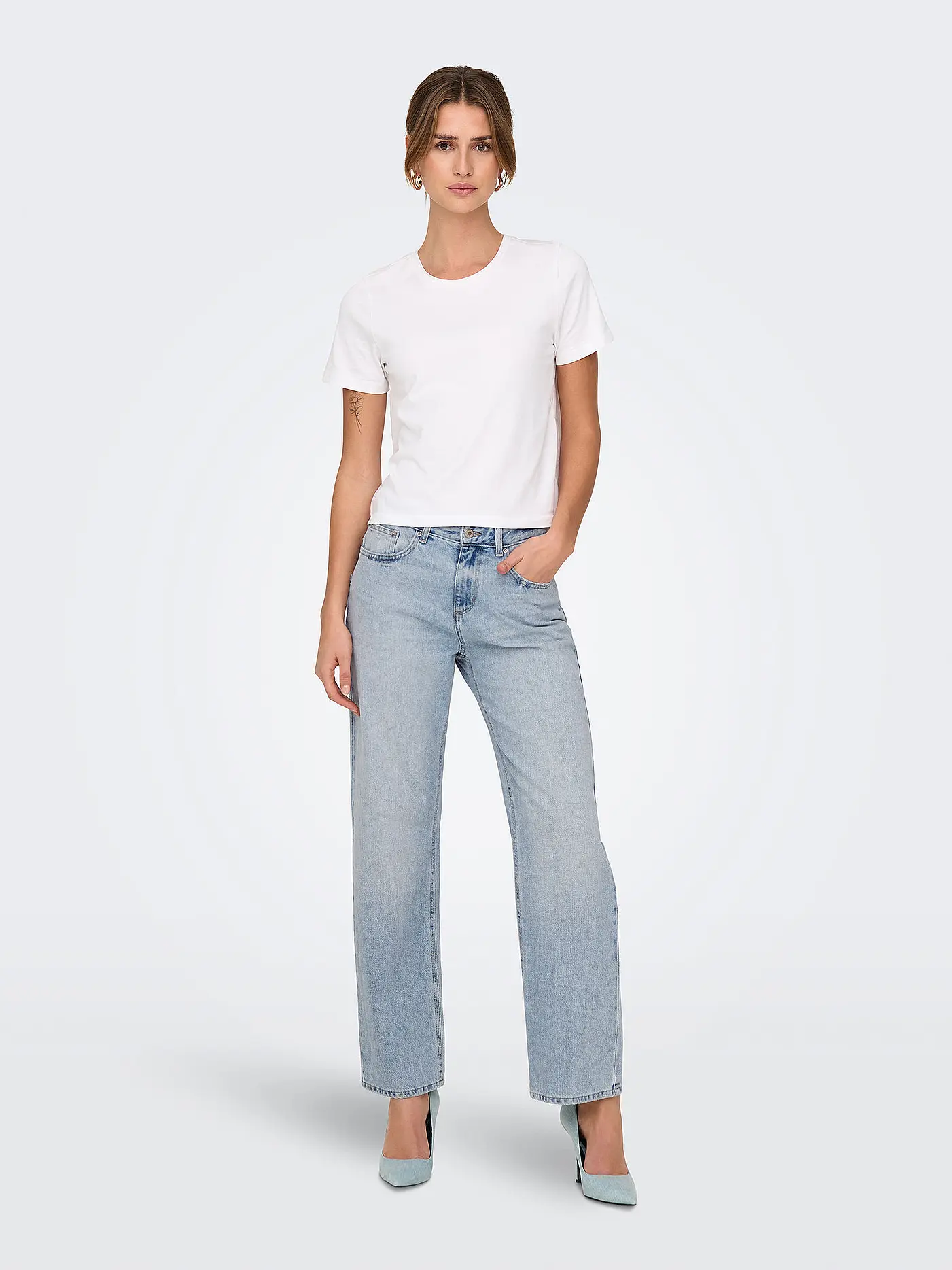 ONLY | Jeans Straight Fit ONLELLA-RILEY | hellblau